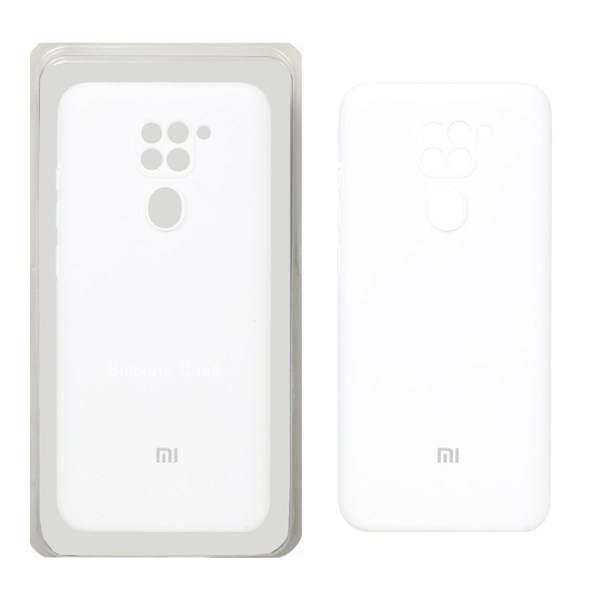 قاب سیلیکونی پاک کنی محافظ لنزدار اورجینال Xiaomi Redmi Note 9 / Redmi 10X 5G / Redmi 10X Pro 5G - سفید (پک اصلی)